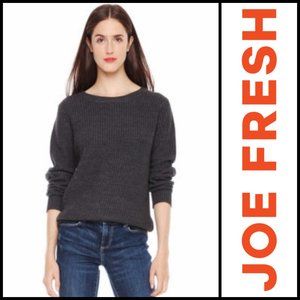 Like New Charcoal Grey Joe Fresh knit Sweater